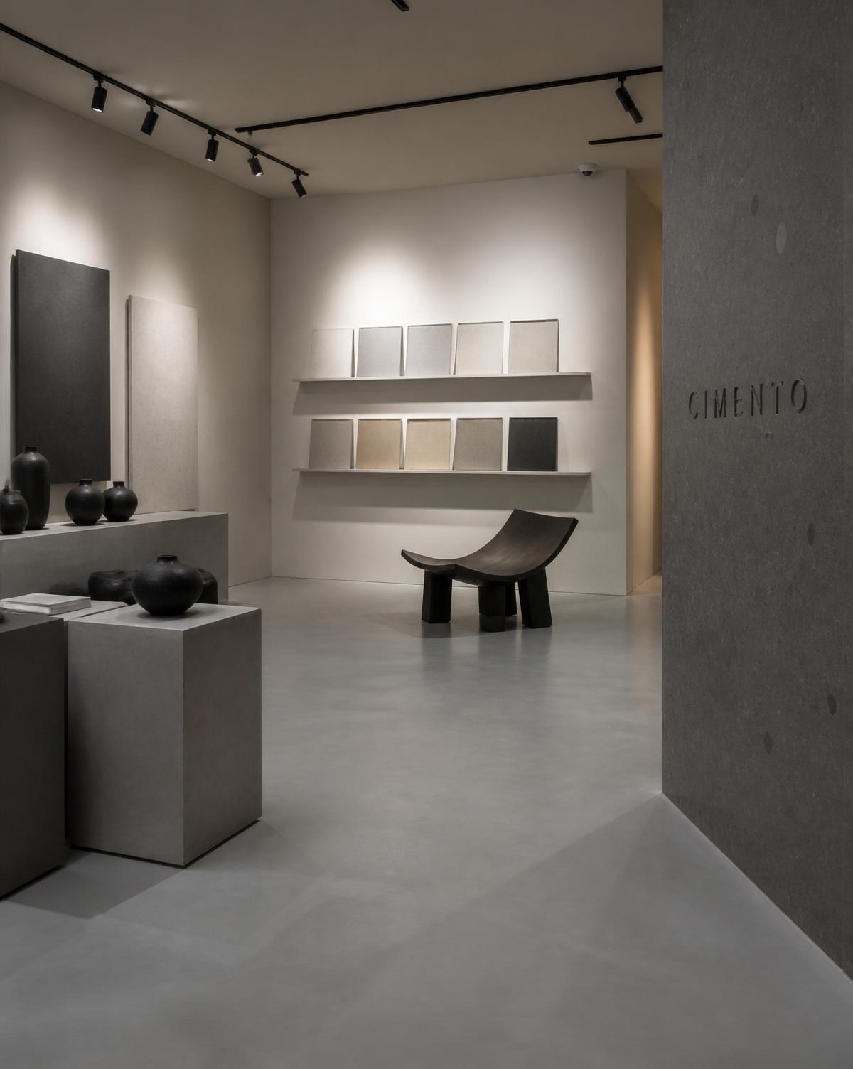 Showroom Cimento, proyecto Vexx con acabado Frío